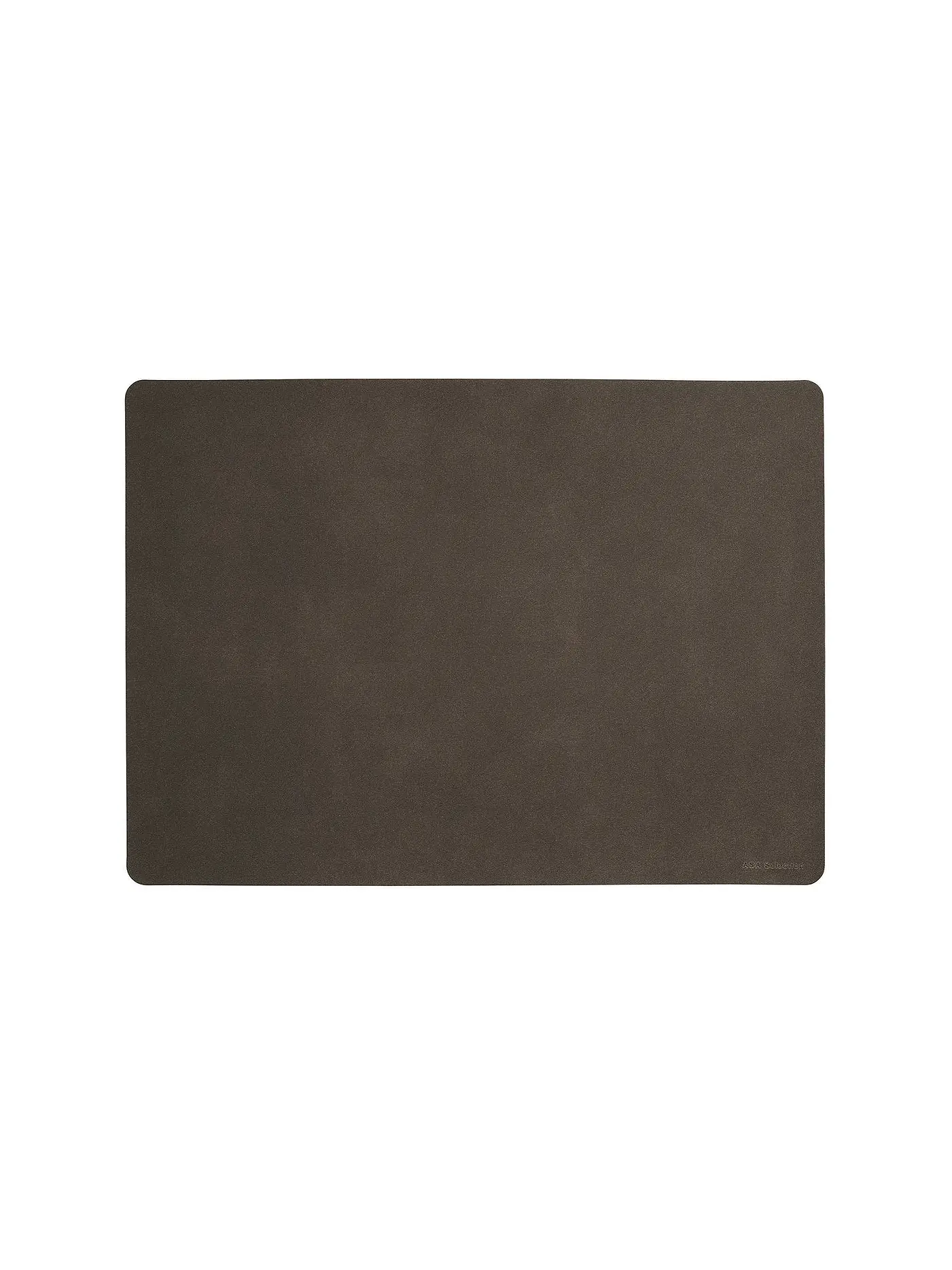ASA SELECTION | Tischset Soft Leather 46x33cm Limestone | braun